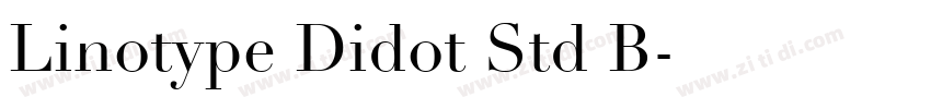 Linotype Didot Std B字体转换